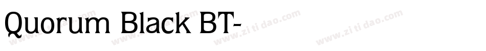 Quorum Black BT字体转换